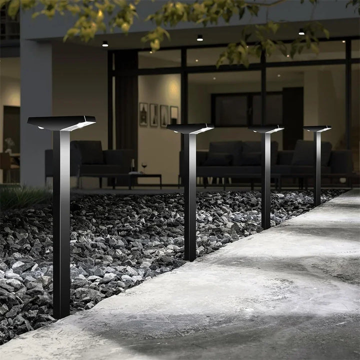 Solare Gartenleuchte für Weg & Terrasse, IP65 wetterfest, LED-Beleuchtung für den Außenbereich.