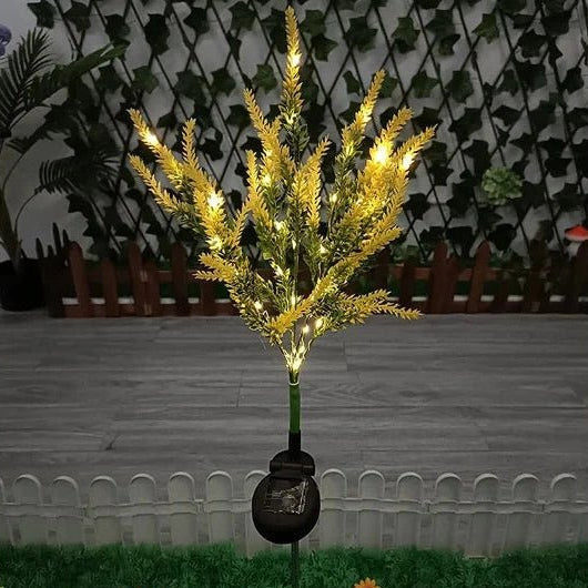 Dekorative Lavendel Solarlampen schmücken Balkon & Terrasse, schaffen gemütliche Außenbeleuchtung.