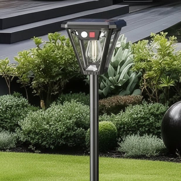 Robuste, wasserdichte Solar LED Gartenleuchte. Zuverlässige Außenbeleuchtung für jede Witterung.