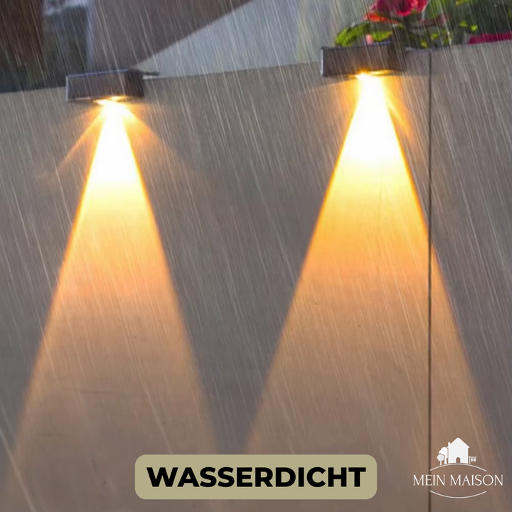 Wasserdichte Solario Solar Gartenleuchte als stilvolle Gartendeko & energieeffiziente Wegbeleuchtung.