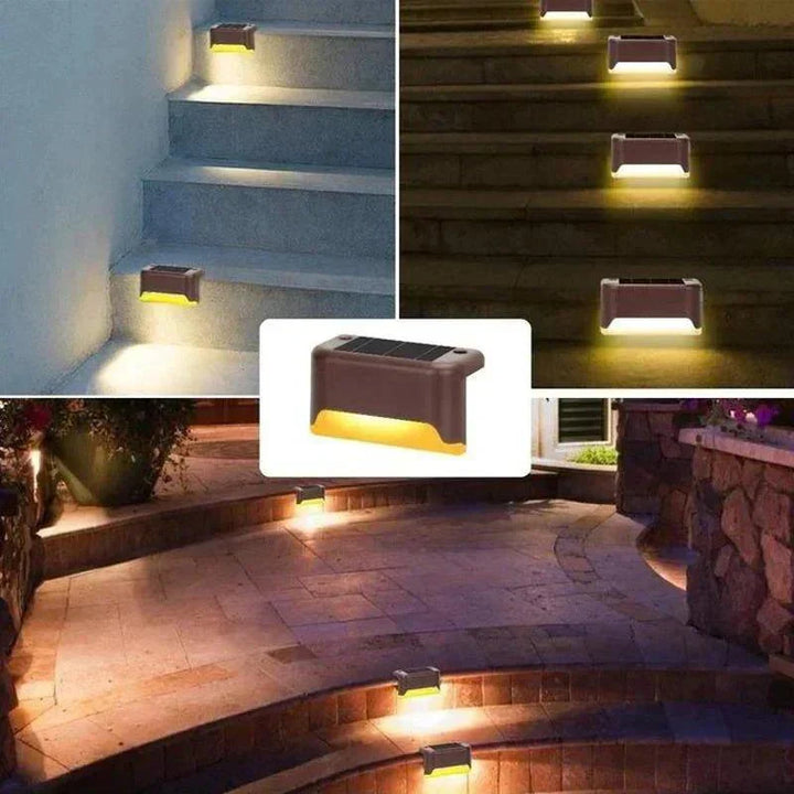 Vielseitige SolarPath Solar-LED-Beleuchtung für Gartenwege und Treppen, energieeffizient und wetterfest.