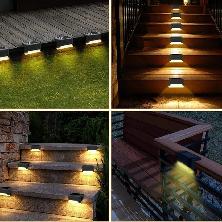 Automatische SolarPath Solar-LED-Außenbeleuchtung für sicheren Garten und Hof, umweltfreundlich und hell.