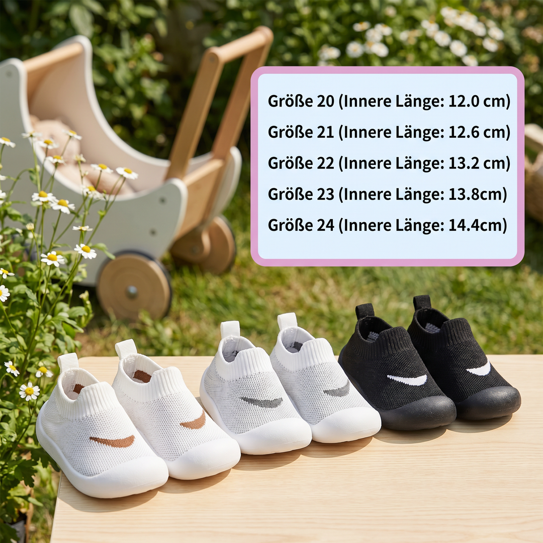 Lauflernschuhe für Babys: flexible Sommerschuhe, die erste Schritte sicher unterstützen.