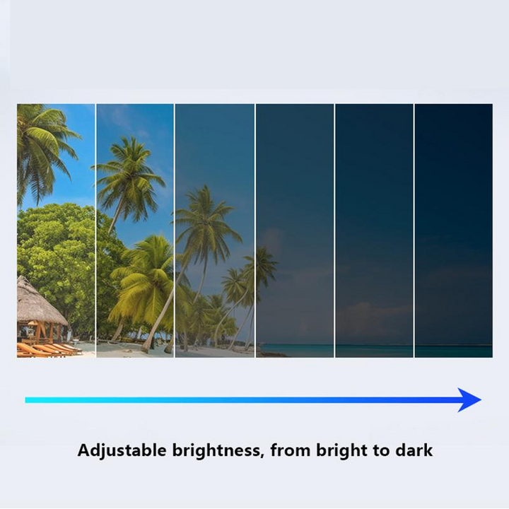 Vielseitige Sonnenbrille mit intelligenter Tönung für jede Outdoor-Aktivität. Rund, Metallrahmen.