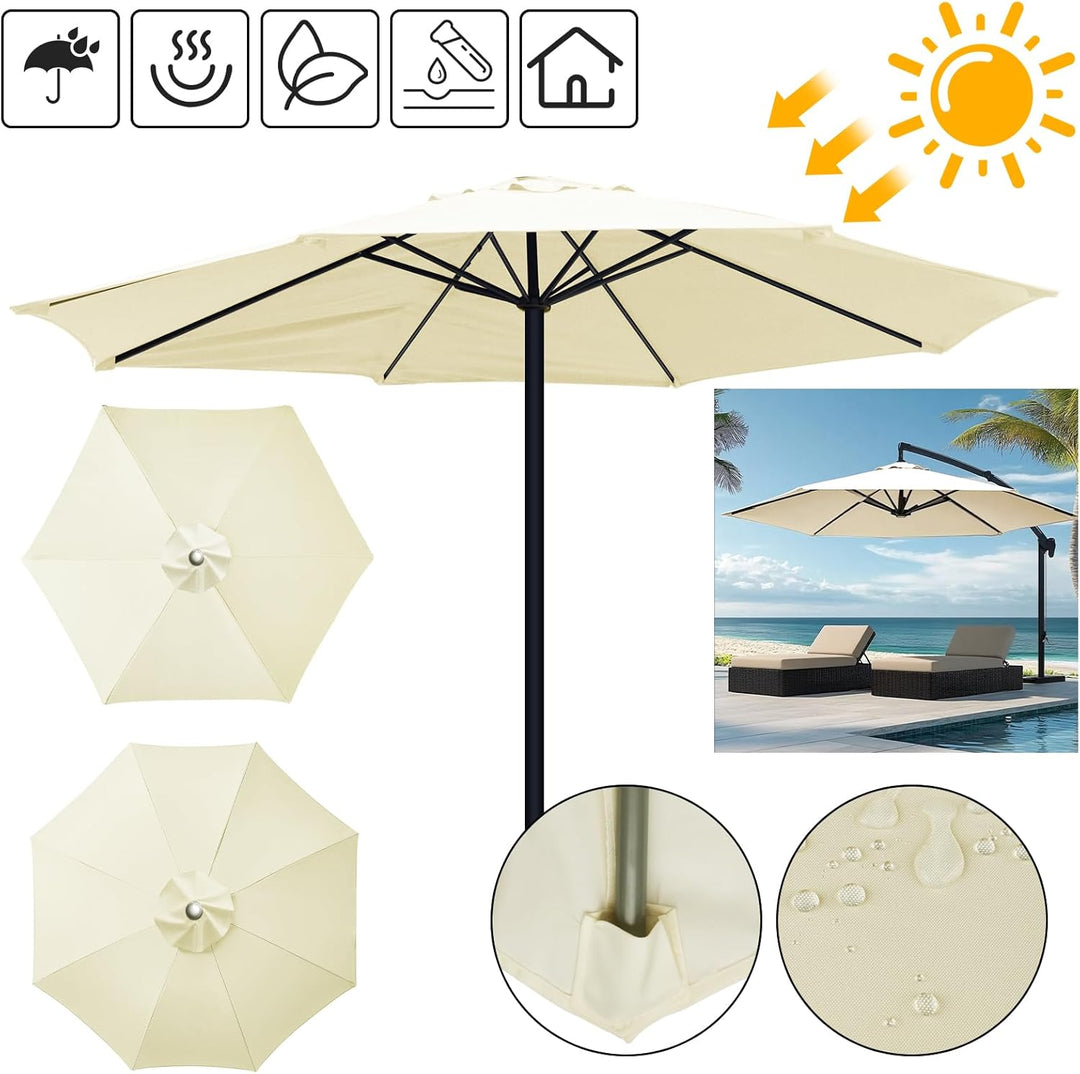Sonnenschutz Abdeckung für Schirme, wasserabweisend & UV-schützend aus robustem Polyester für Garten & Outdoor.