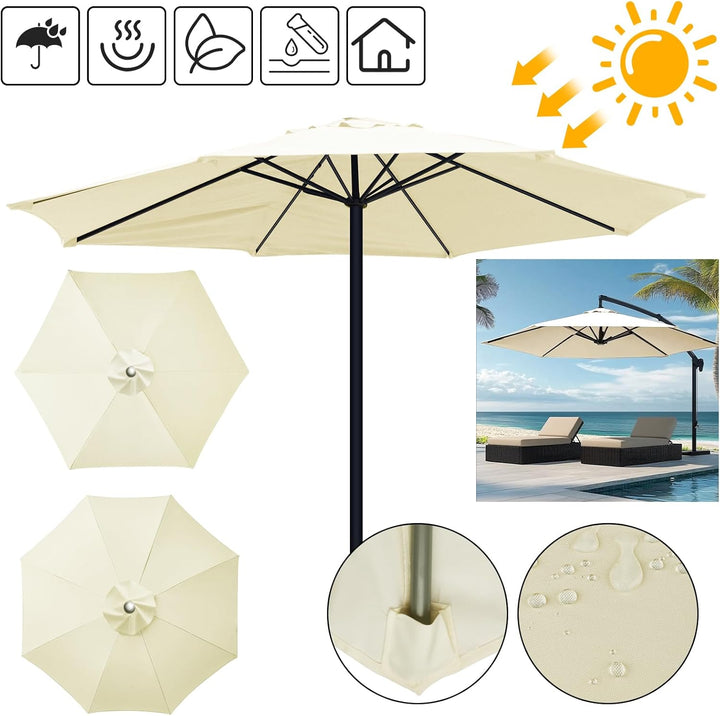 Sonnenschutz Abdeckung für Schirme, wasserabweisend & UV-schützend aus robustem Polyester für Garten & Outdoor.