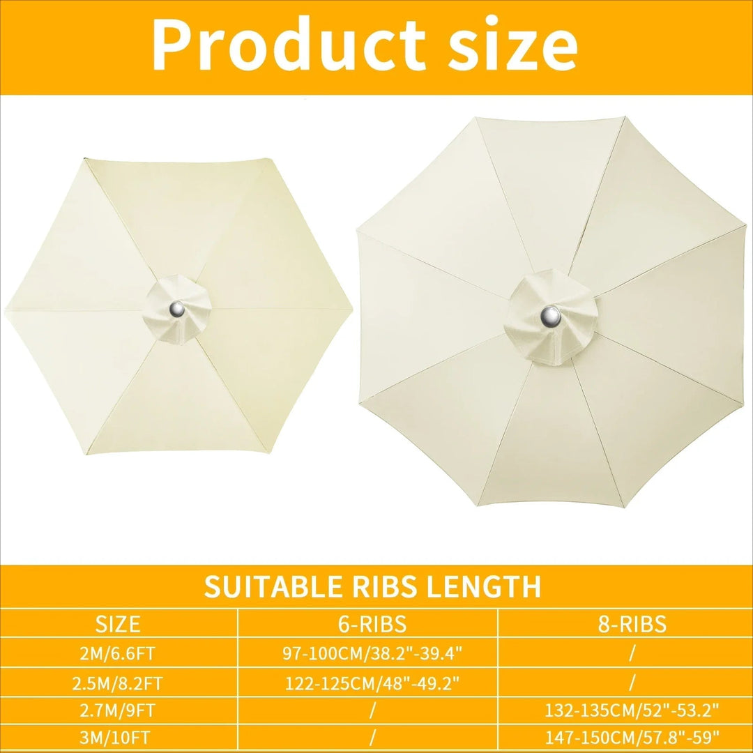 Schirm Abdeckung für Terrasse & Balkon. Wasserdichter Wetterschutz aus robustem Polyester schützt vor Wind & Wetter.