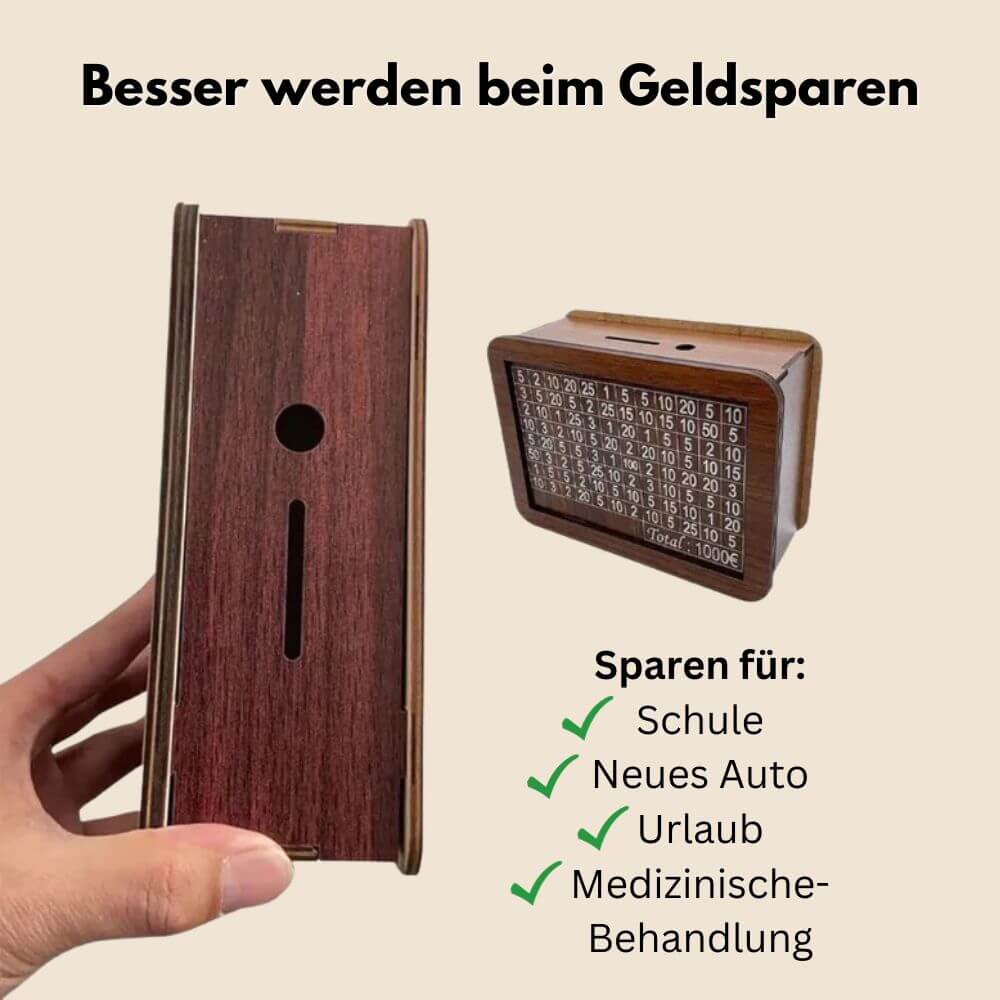 Modernes Sparschwein zur Geldersparnis & Organisation der Finanzen im Haushalt.