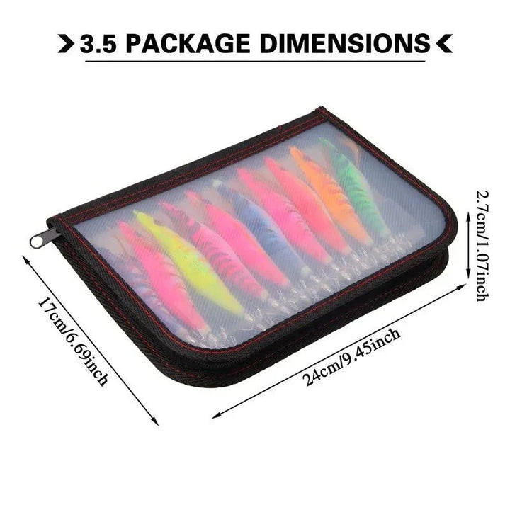 Optimierter SQUIDPRO Angelköder: Detailreicher Tintenfischköder mit 3D Augen, perfekt für Meeresangeln.