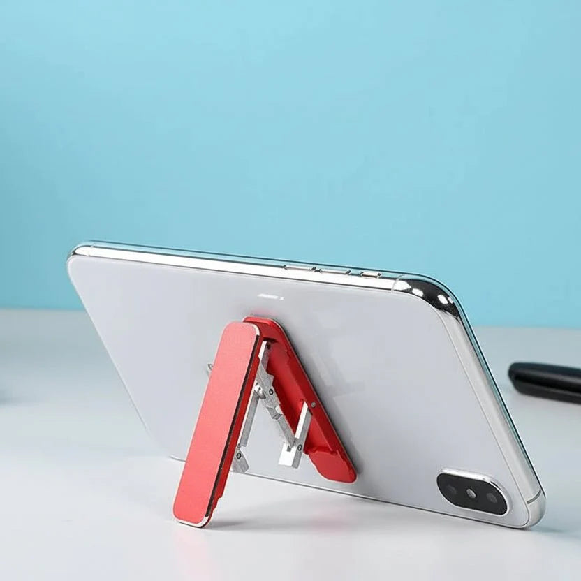 Freihändiger Smartphone Ständer für Küche, Rezepte & Videoanrufe. Stabiler, kompakter Tischständer.