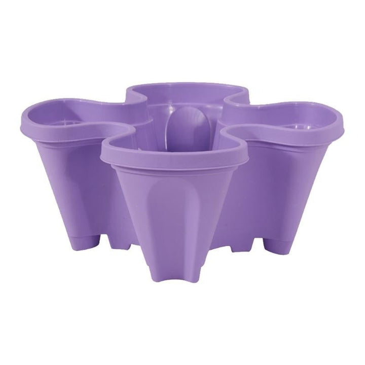 Flexibler Pflanzenturm, stapelbar; schafft Platz für vielfältige Pflanzen wie Kräuter & Blumen.