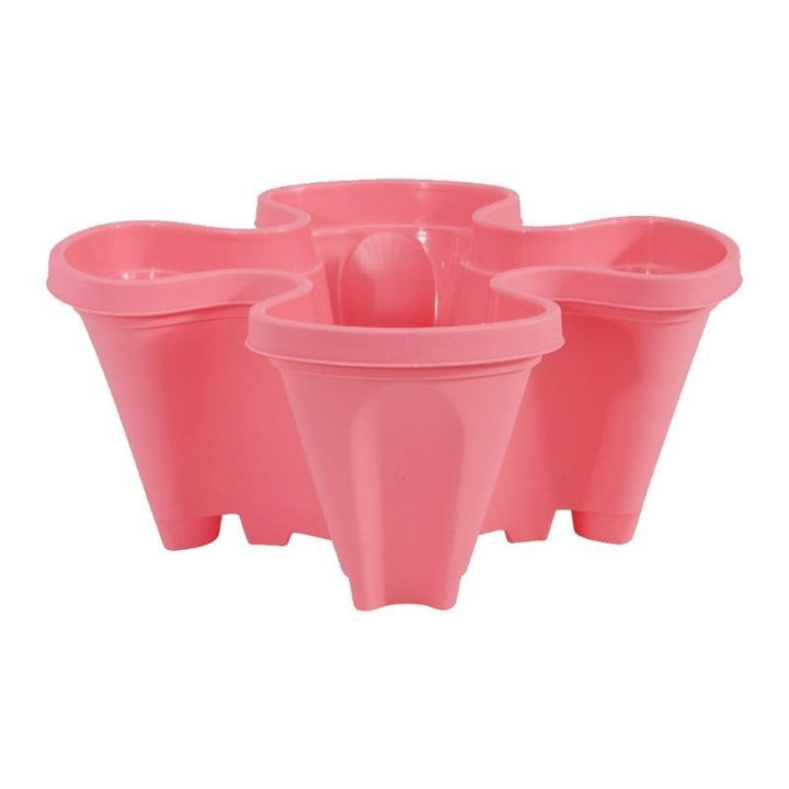 Einfach zu montierender, stapelbarer Pflanztopf; ideal für Kräuter & Erdbeeren im vertikalen Garten.