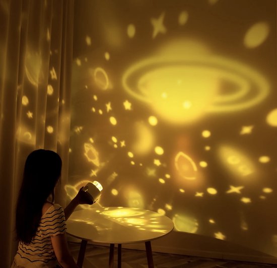 Sternenhimmel-Projektor mit Musikfunktion, schafft magische Atmosphäre im Kinderzimmer.