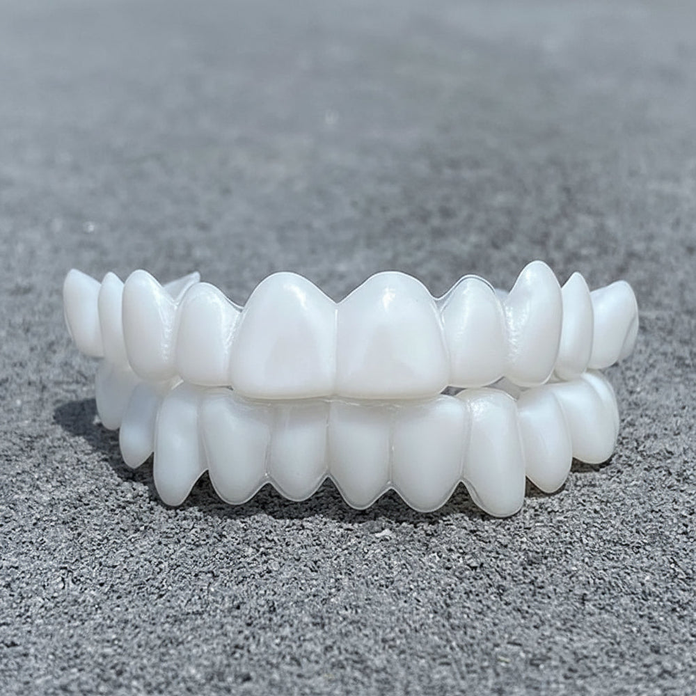 Hochwertige Zahnprothese zur ästhetischen Zahnkorrektur. Für ein perfektes, schönes Lächeln.