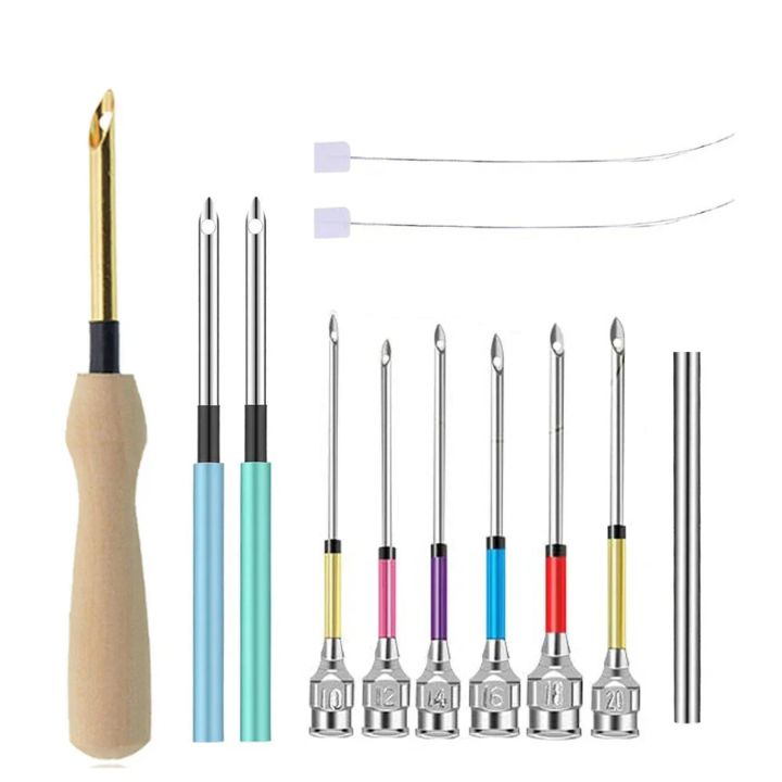 Hochwertiges Punch Needle Stickset für feine Sticktechnik; komfortables Stickwerkzeug für DIY Projekte.