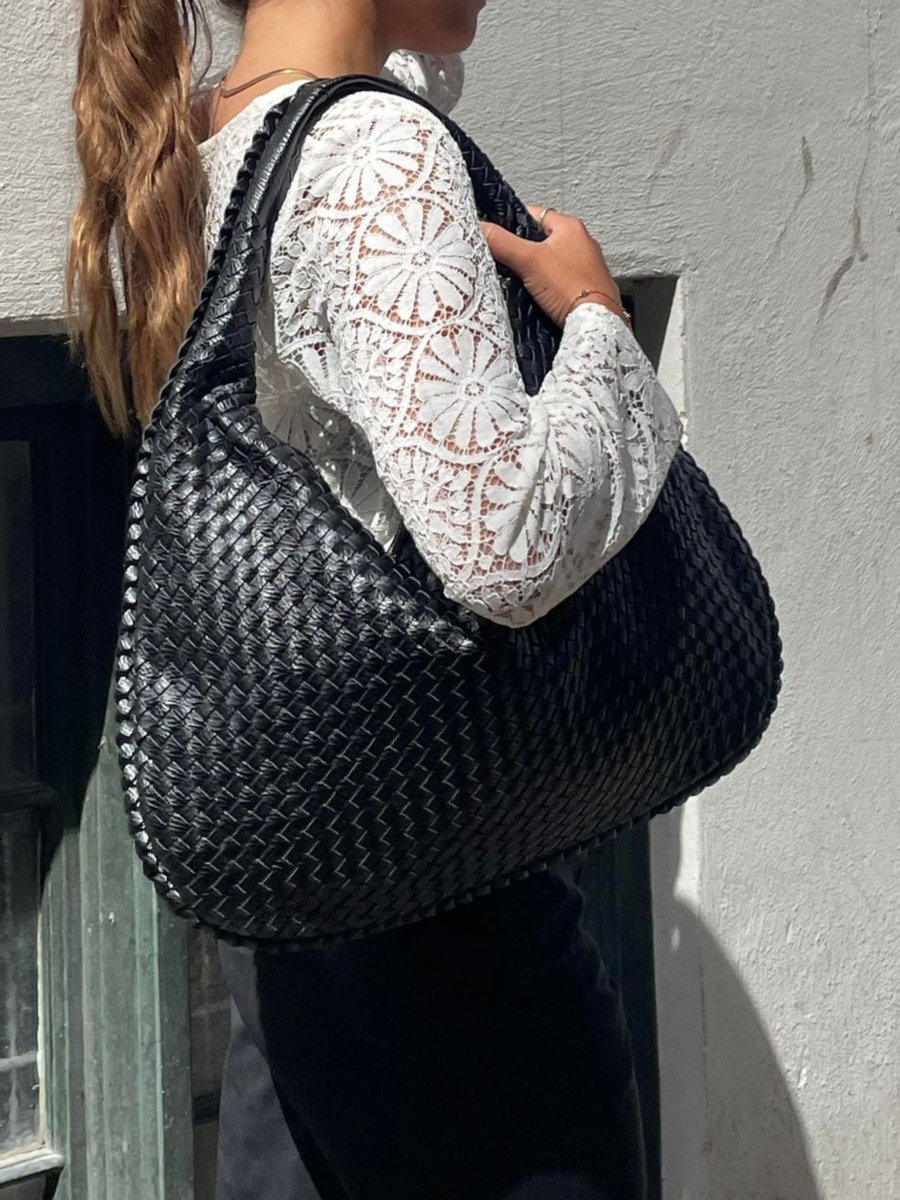 Stilvolle Kunstleder Damen Tasche, eleganter Shopper in Weinrot, ideal für Business & Freizeit.