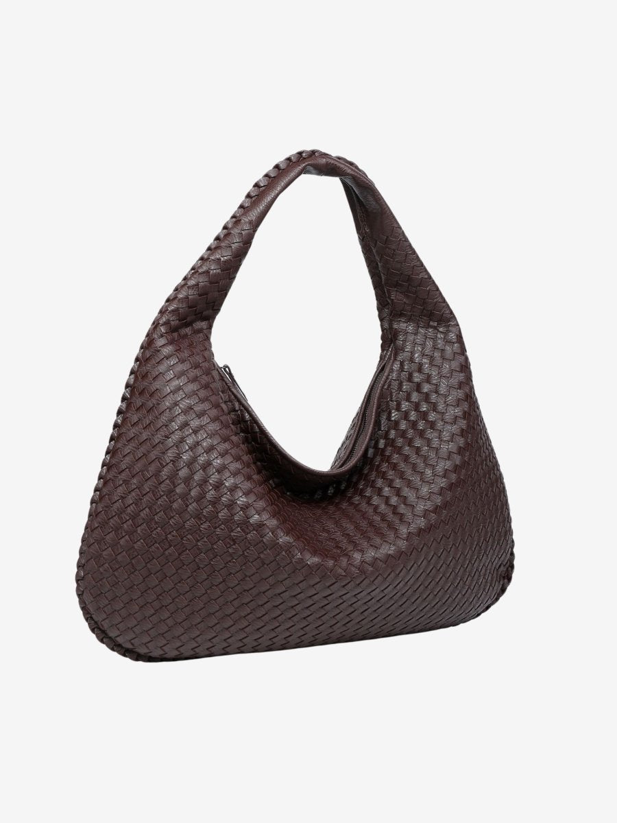 Moderne Damen Bürotasche aus Kunstleder, geräumige Tragetasche in Kaffee-Farbe für organisiertes Arbeiten.
