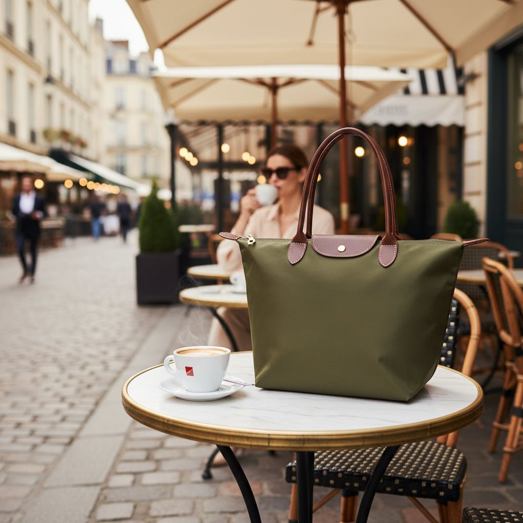 Geräumige Damen Vervetasche zeigt Innenfächer für optimale Organisation im Alltag.