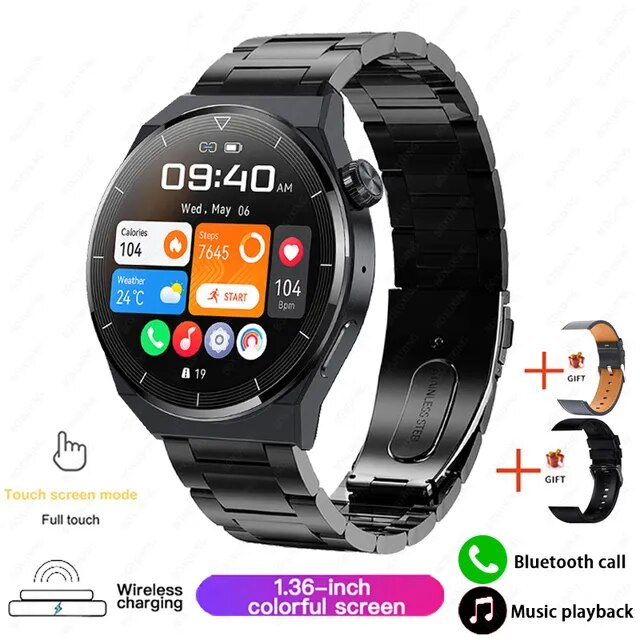 Herren Smartwatch demonstriert kontaktlose NFC-Zahlung; schnell und sicher bezahlen mit Ihrer Smart Watch.