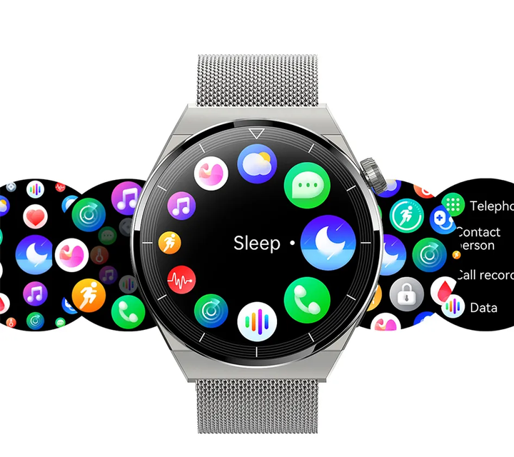 Hightech Smartwatch für Herren mit NFC-Zahlung, Sprachassistent & vielen smarten Funktionen für den Alltag.