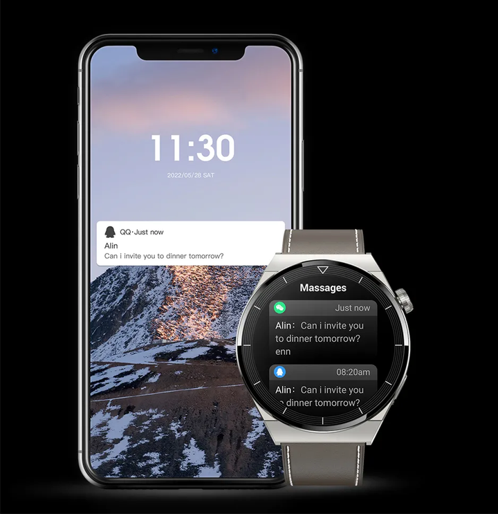 Komfortables Silikonarmband der Herren Smartwatch; langlebig, atmungsaktiv & perfekt für Sport und Alltag.
