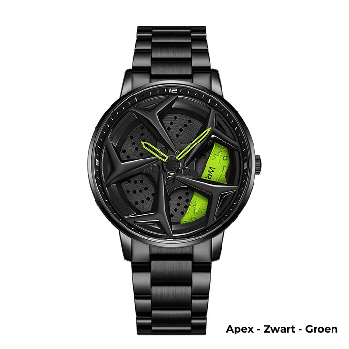 Exklusive Herren-Armbanduhr mit präzisem Quarzwerk und markantem Automobil-Look.