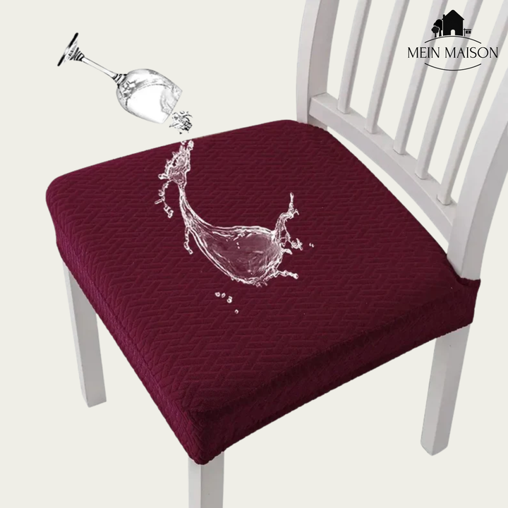 Esszimmerstuhl mit eleganter Jacquard Stuhlhusse, elastisch und waschbar, für stilvollen Schutz und neuen Look.