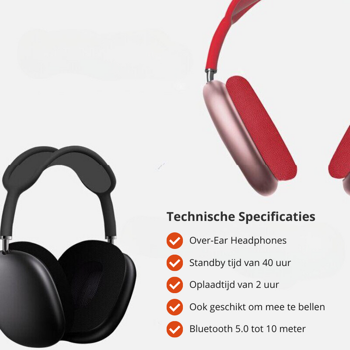 Person trägt elegante Bluetooth-Kopfhörer, genießt Musik mit Komfort und klarem Sound.
