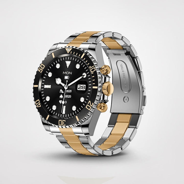 Moderne PowerFit Smartwatch mit hellem Touchscreen-Display. Stilvolle Digitaluhr für Fitness & Gesundheit.
