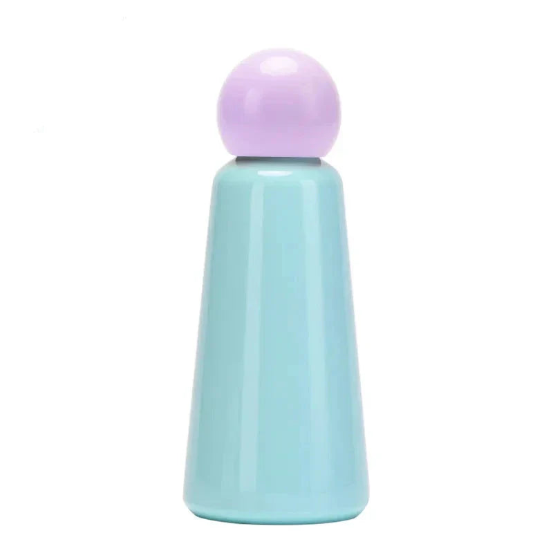 Nachhaltige 500ml Edelstahl-Isolierflasche, zweifarbiges Design. Perfekt als Mehrwegflasche für Sport.