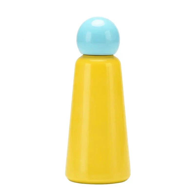 Robuste 500ml Mehrwegflasche, Edelstahl, zweifarbig. Ideal als Trinkflasche für Sport und Outdoor.