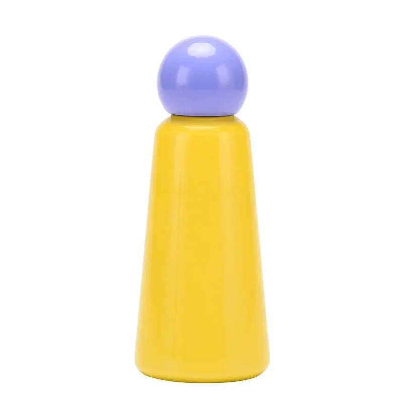Robuste 500ml Edelstahlflasche, zweifarbig. Ideal als Mehrwegflasche für Sport, Büro und unterwegs.