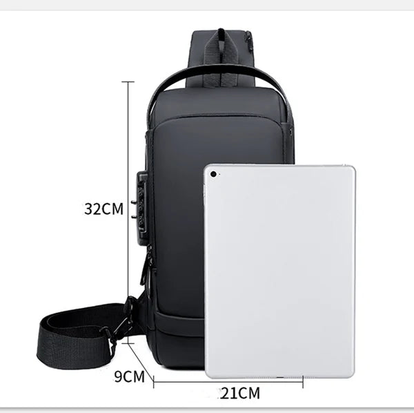 Vielseitiger Anti-Diebstahl Rucksack in stilvoller Optik; ideal als Rucksack für Herren & Damen.
