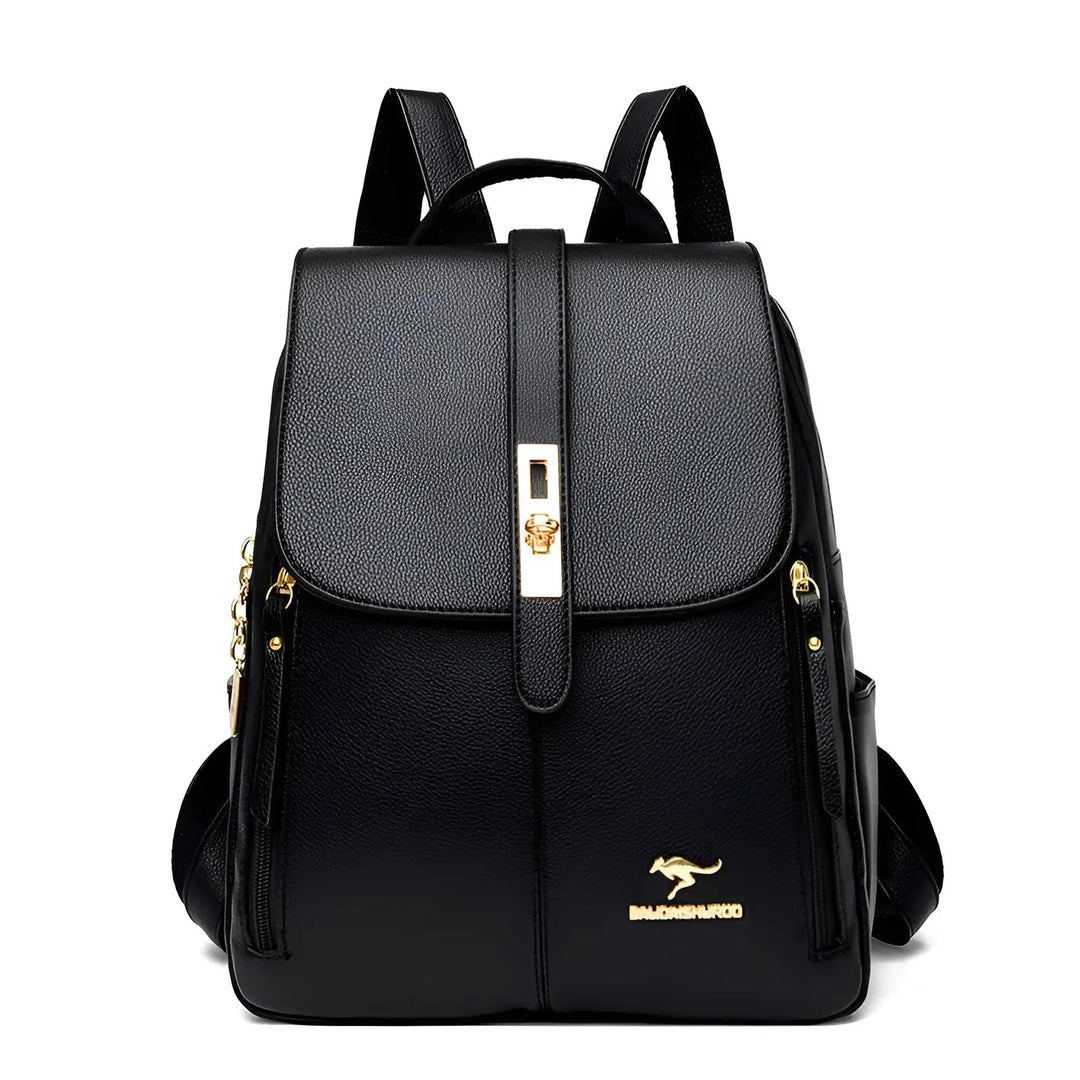 Weißer Damen Lederrucksack, modern und schick. Ideal als Handtasche oder Rucksack für stilvolle Frauen.