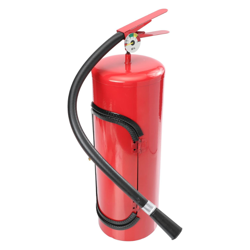 Einzigartiger Flaschenhalter für Champagner & Sekt im roten Feuerlöscher-Design. Stilvoller Blickfang für jede Bar.