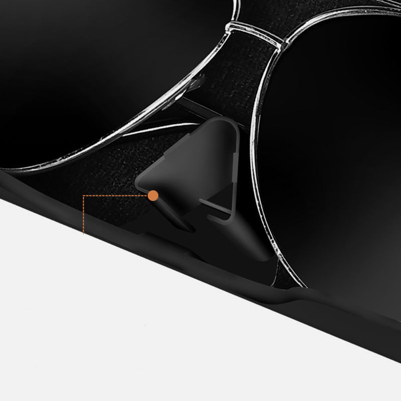 Auto Sonnenbrillenetui aus Kunstleder, eleganter Brillenhalter für stilvolles Fahrzeuginterieur.