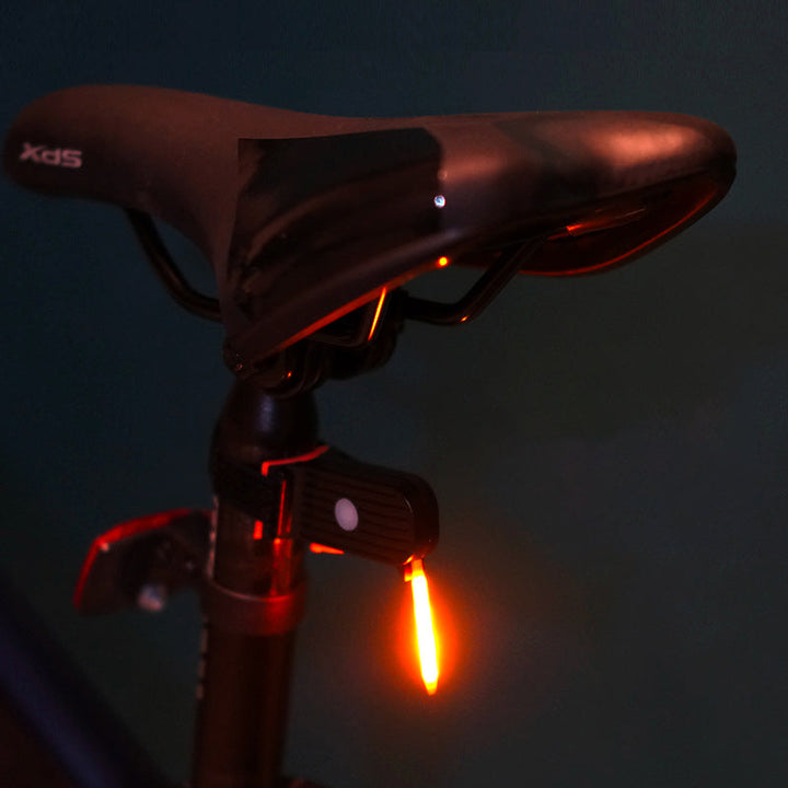 Modernes LED-Rücklicht fürs Fahrrad, stilvolles Design & helle Beleuchtung für urbane Radfahrten.