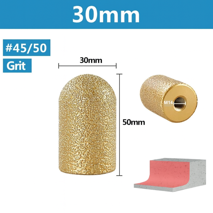 Anwendung des StoneEdge Pro zum präzisen Schleifen einer Marmorkante für perfekte Oberflächen im Profibereich.
