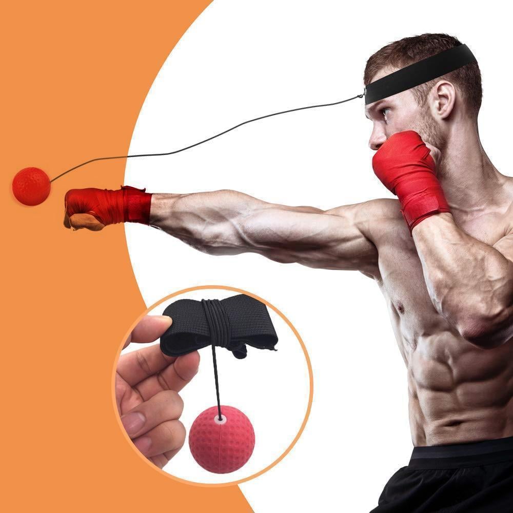 StrikeReact Pro Trainingsball mit elastischem Kopfband. Ideal für Reflexe, Koordination & Schnelligkeit im Sport.