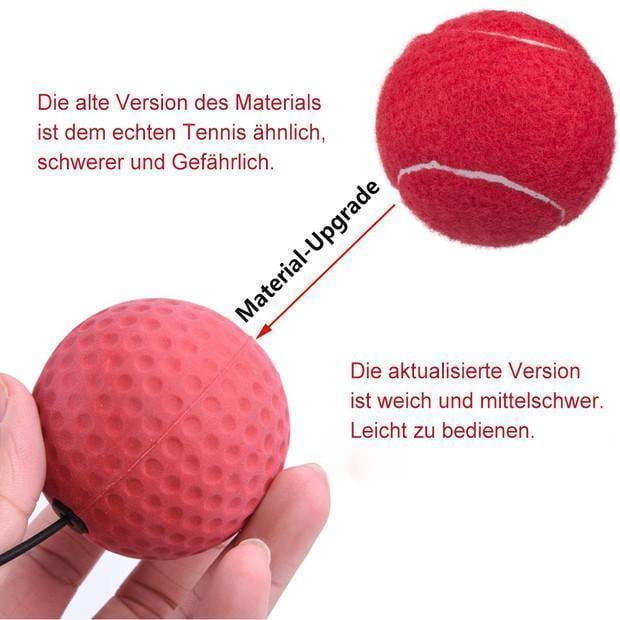 Person verbessert Reflexe & Schnelligkeit mit StrikeReact Pro für Heimtraining oder Büroworkout.