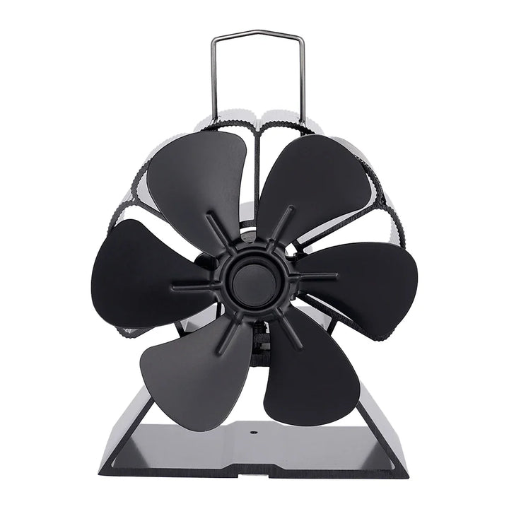 Robuster, kompakter Kaminventilator, stromlos, ideal für Camping & Outdoor-Heizsysteme.
