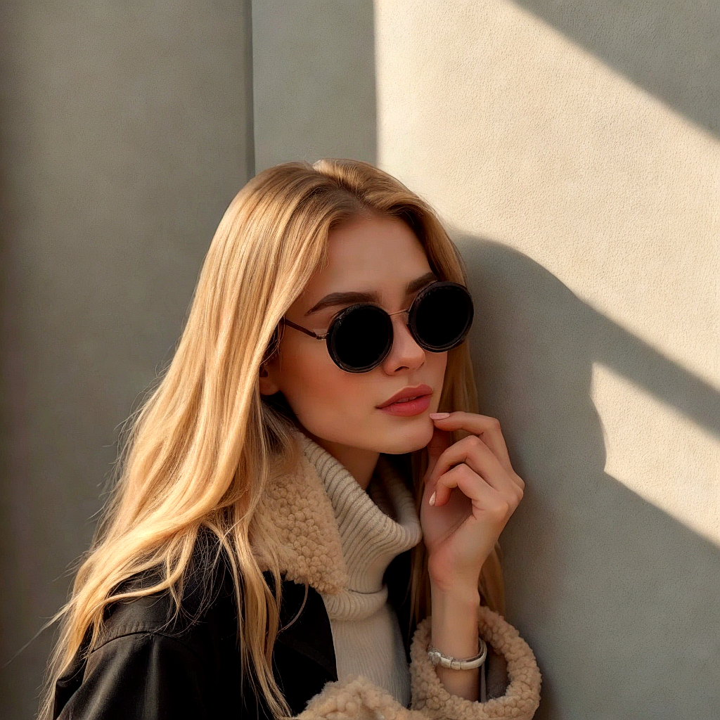 Goldene Unisex Sonnenbrille, stylisches Fashion-Accessoire für Sommer. Zuverlässiger UV400 Schutz, retro.