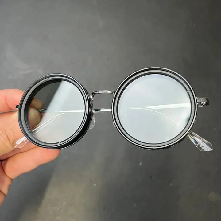 Retro-Sonnenbrille unisex, schwarzer Rahmen, UV400 Schutz für stilbewusste Fashion-Liebhaber im Sommer.