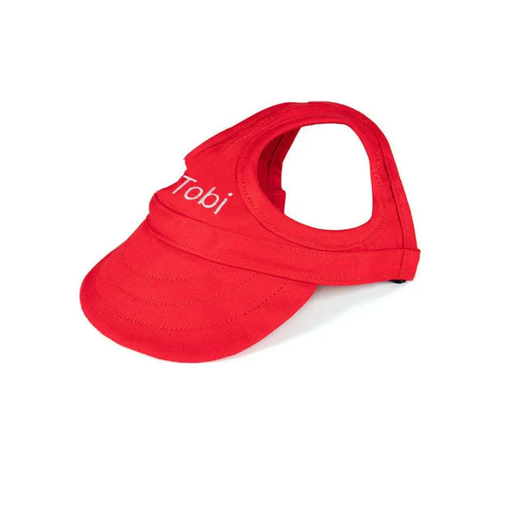 Leichter Hundehut mit Sonnenschutz, ideal für Outdoor-Aktivitäten und Spaziergänge an sonnigen Tagen.