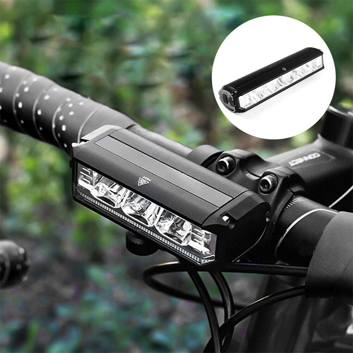 Superhelles, wasserdichtes Unisex Fahrradlicht für sichere Nachtfahrten. LED-Fahrradlampe, USB-aufladbar.