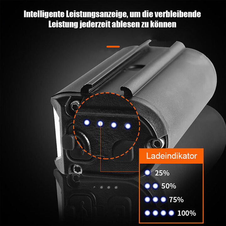 Wasserdichtes LED-Fahrradlicht, unisex, für alle Wetter. Superhelle Fahrradlampe für sichere Sichtbarkeit bei Nacht.