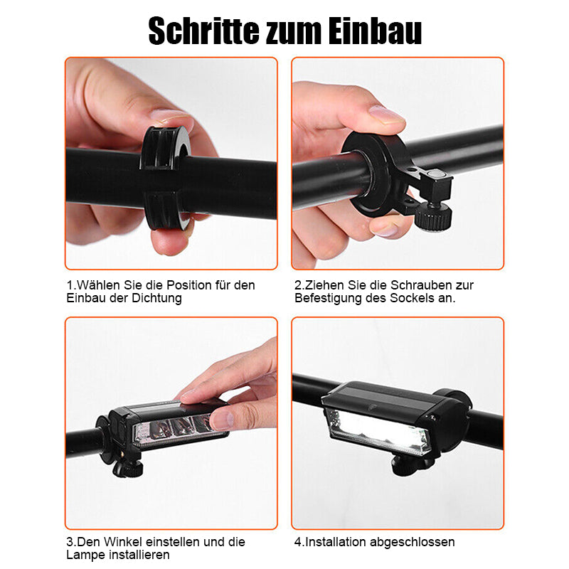 Vielseitiges Unisex Fahrradlicht, superhell & wasserdicht. Zuverlässige LED-Fahrradbeleuchtung für sichere Fahrten.