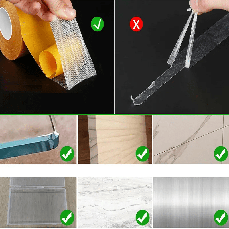 Rolle superstarkes doppelseitiges Klebeband, perfekt für zuverlässige Befestigung, Handwerk und Heimwerkerprojekte.