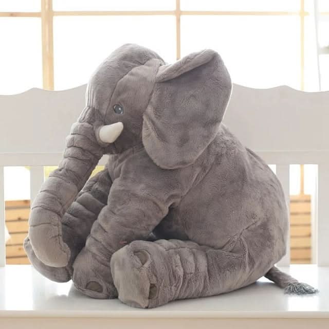 Vielseitiges Elefant Plüschtier, superweich, ideal als Kuschelkissen, Kinderspielzeug & Dekokissen.