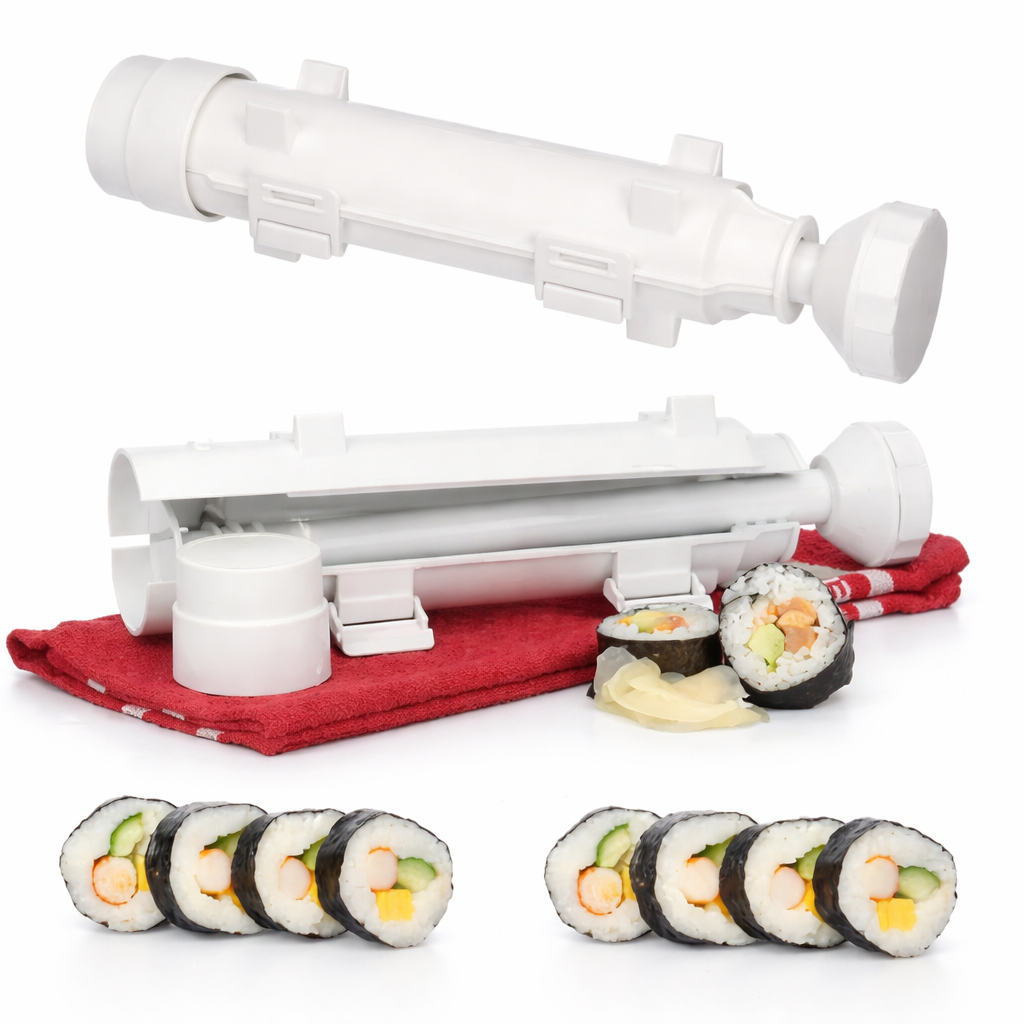 SushiParty Pro Sushi Maker, weiß, für einfache DIY Sushi Rollen zu Hause.